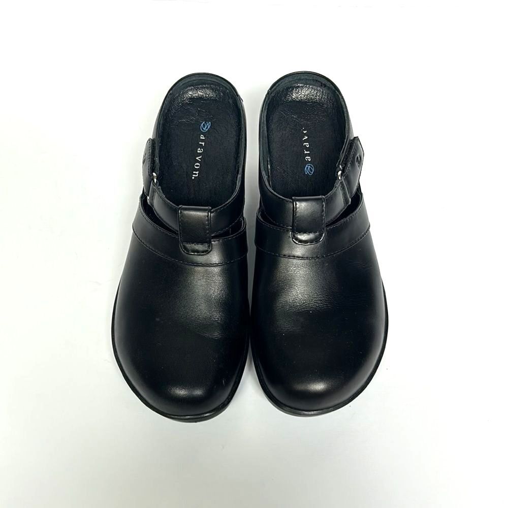 Aravon Morgan Black Mule Style Clog